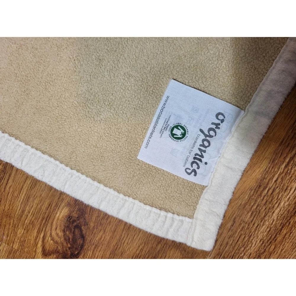 Bocasa‎ 100% Organic Cotton Monkey Baby Blanket